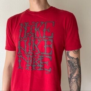 Nike Red Graphic Tee